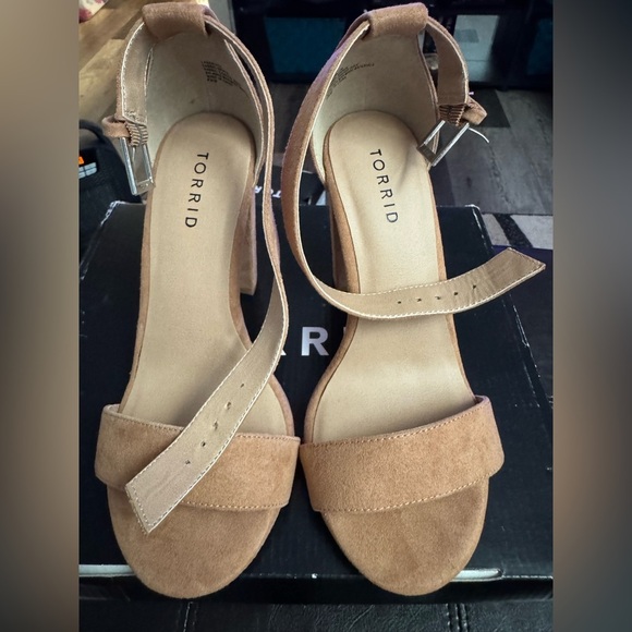 Torrid Two Strap Tapered Heel Sandal WW - Picture 2 of 6